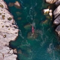 aerial-shot-boat-spiti-river-india